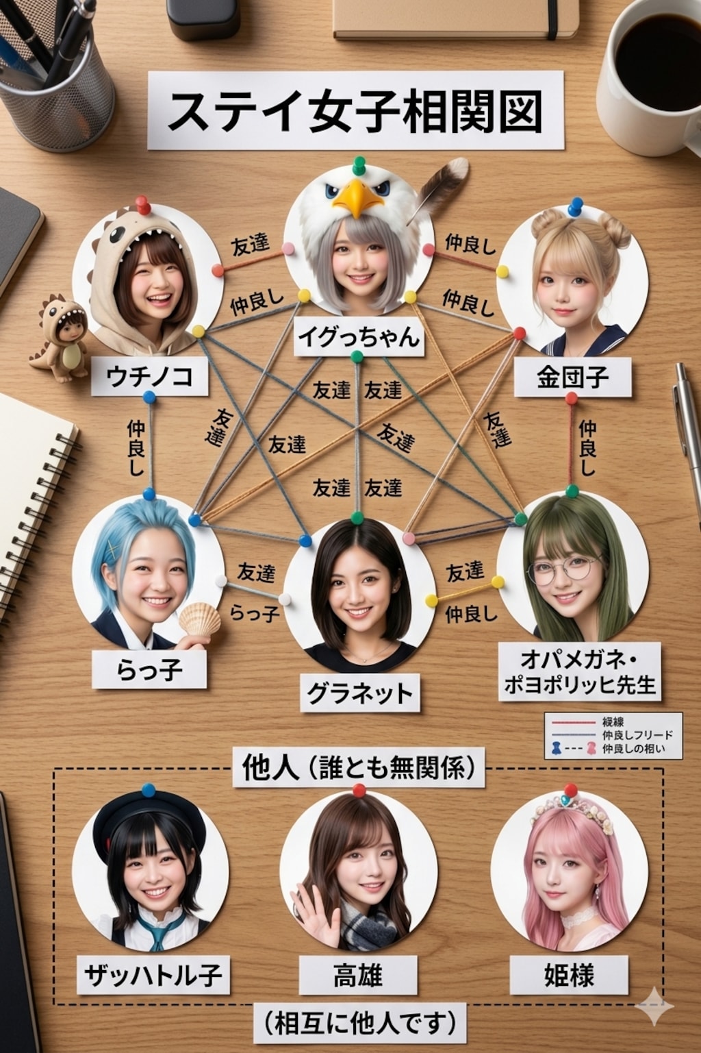 金曜日の金団子　ステイ女子相関図の巻