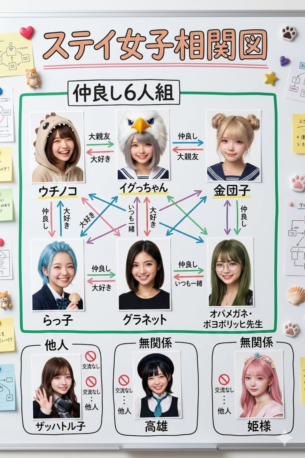 金曜日の金団子　ステイ女子相関図の巻