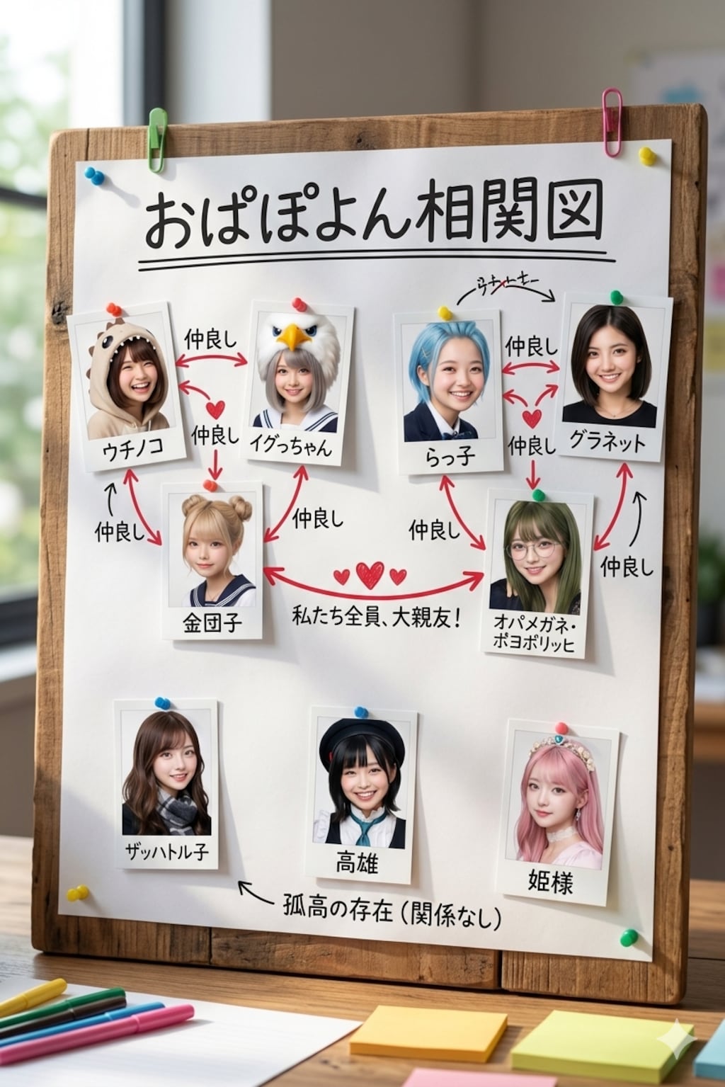 金曜日の金団子　ステイ女子相関図の巻