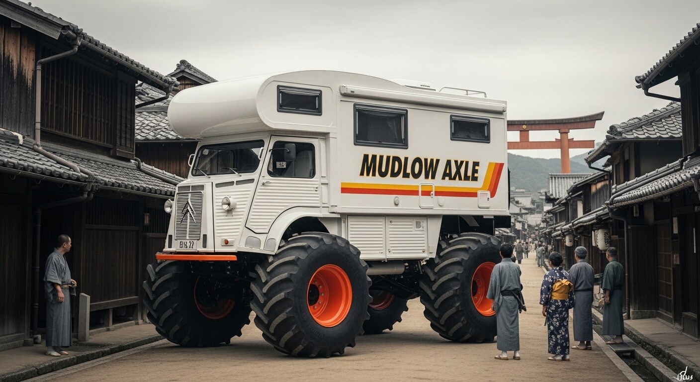 シトロエンバンキャンピングカーモンスター | の人気AIイラスト・グラビア