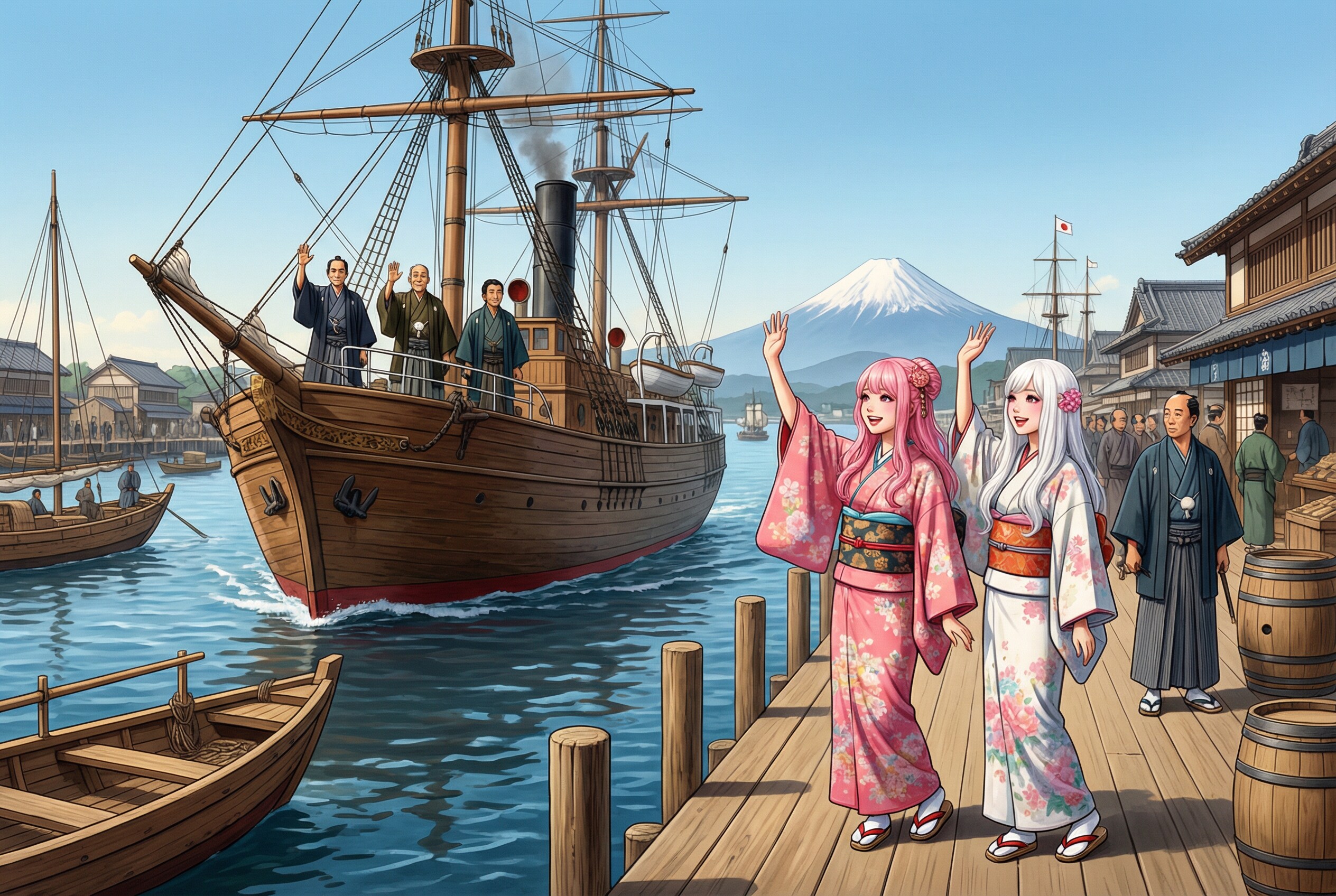 咸臨丸出航記念日 | の人気AIイラスト・グラビア