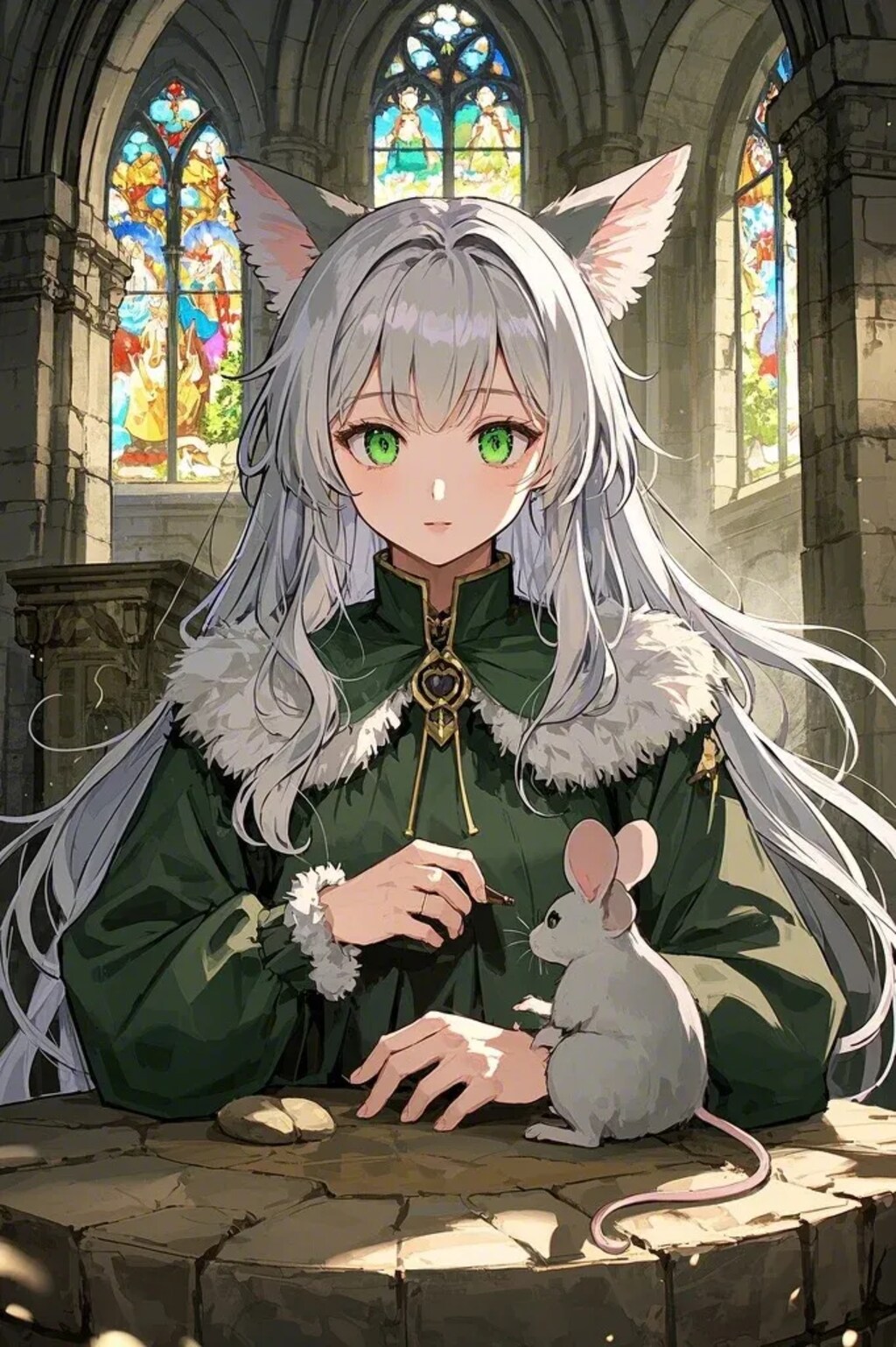 ステラちゃんとネズミ