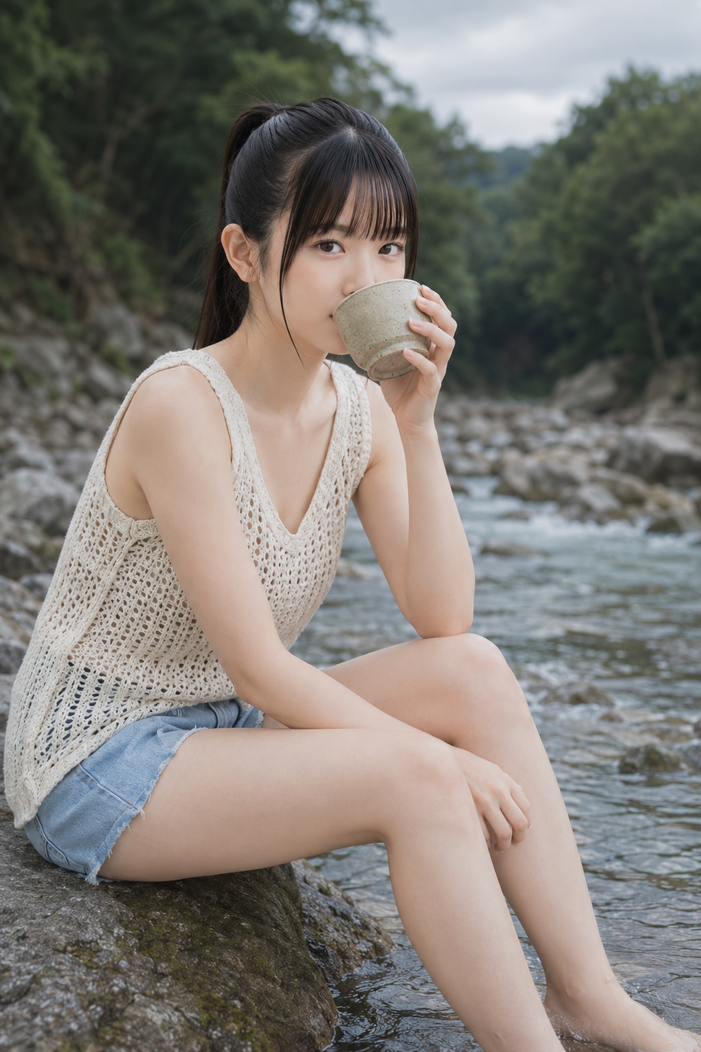渓流飲み