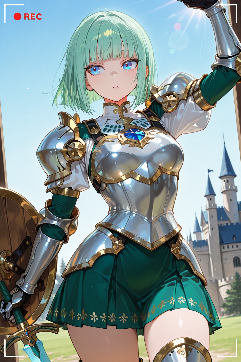 【REC】聖騎士の自撮り記録 | の人気AIイラスト・グラビア