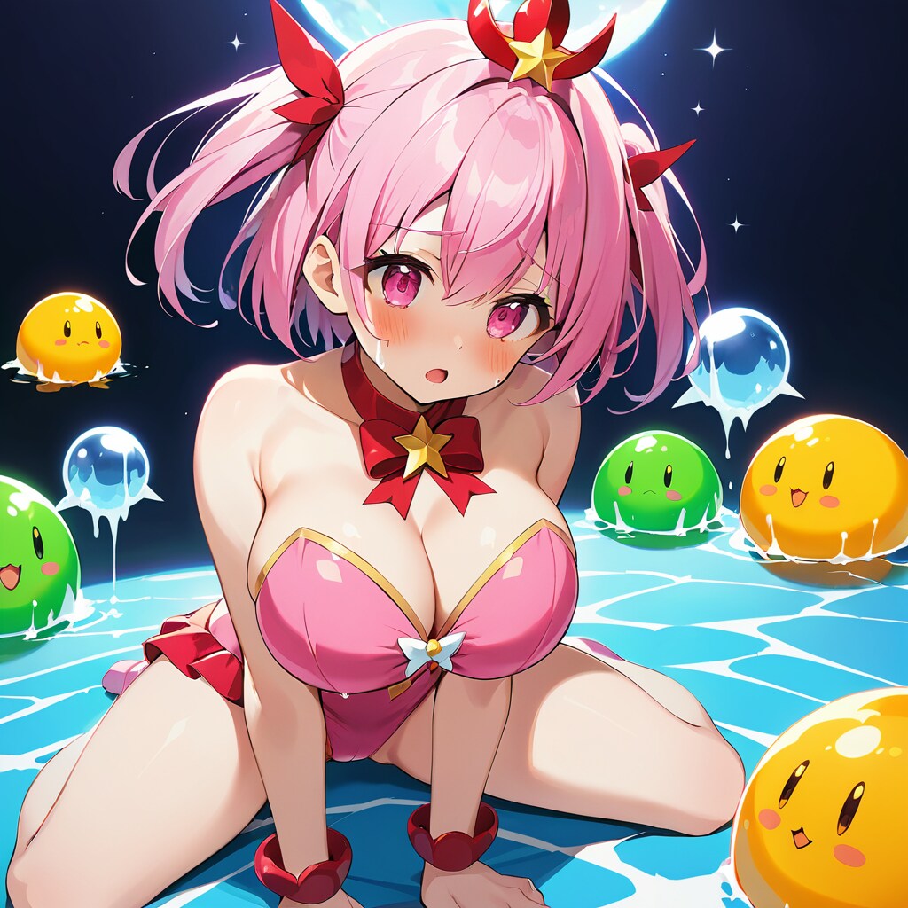 看板娘：マナ・テティス　魔法少女＆スライム編