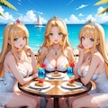 王女三姉妹の記念写真 2枚目