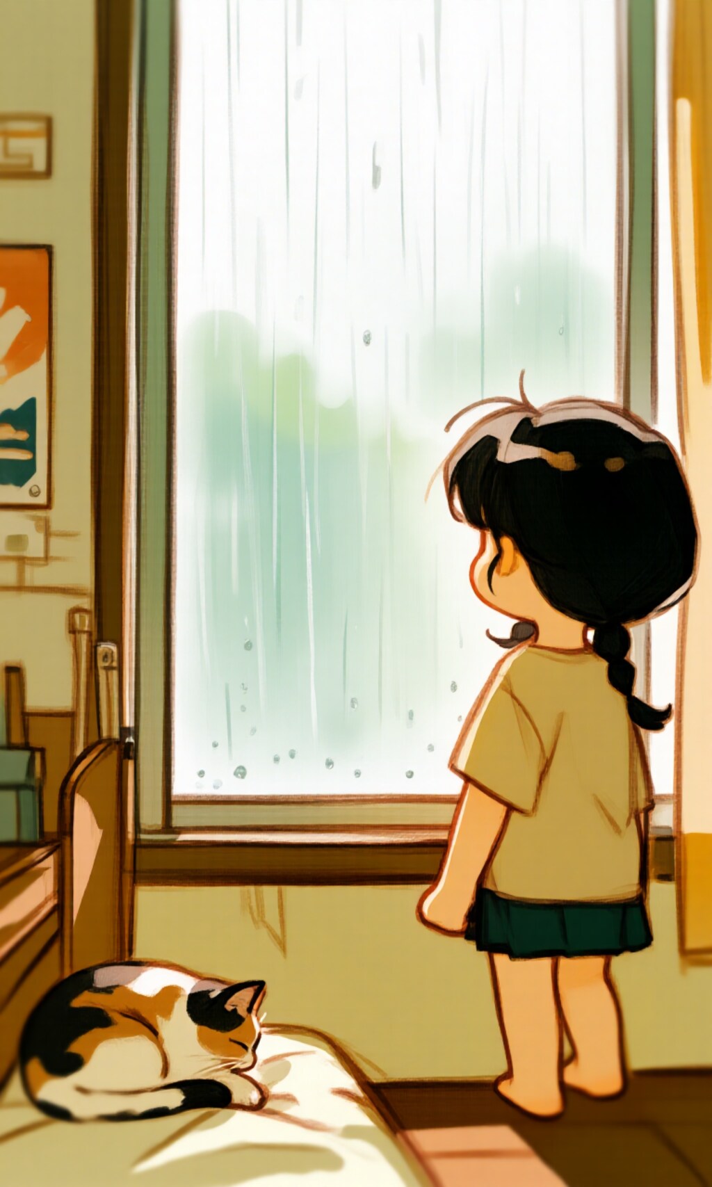 あれ、雨だ