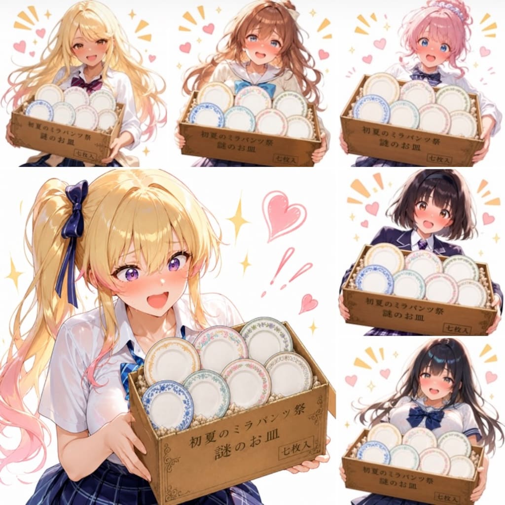 謎のお皿（7枚）が届きました！