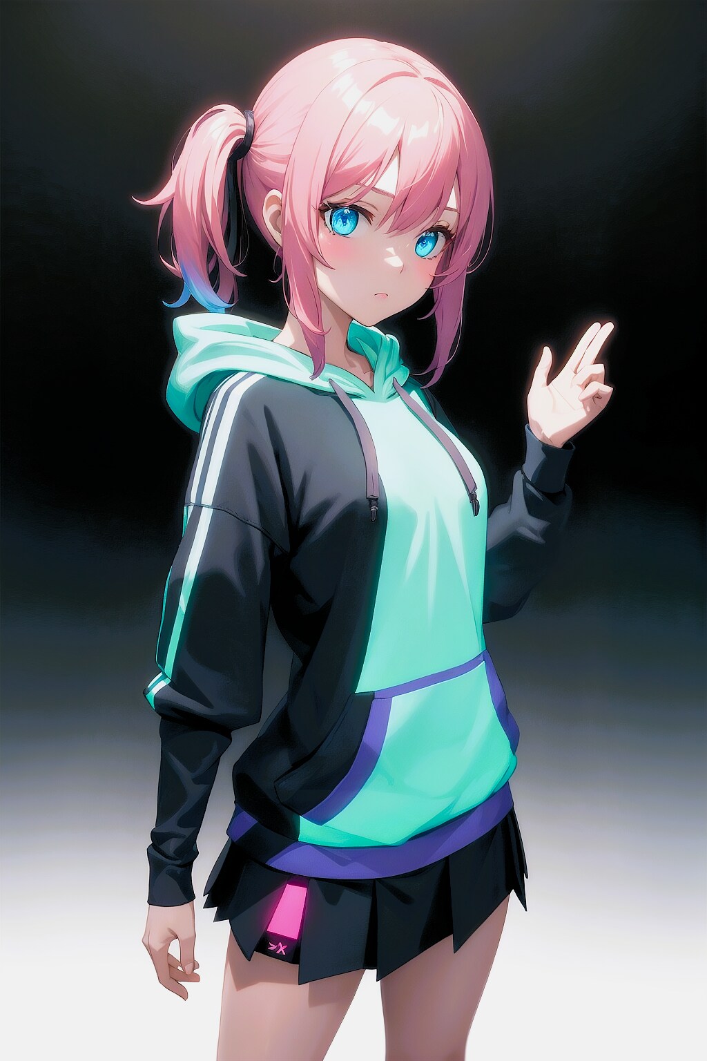 エメラルドグリーンに揮発光１ | の人気AIイラスト・グラビア