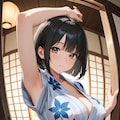 巨乳ちゃんの着崩れ浴衣、腋見せ！ 3枚目
