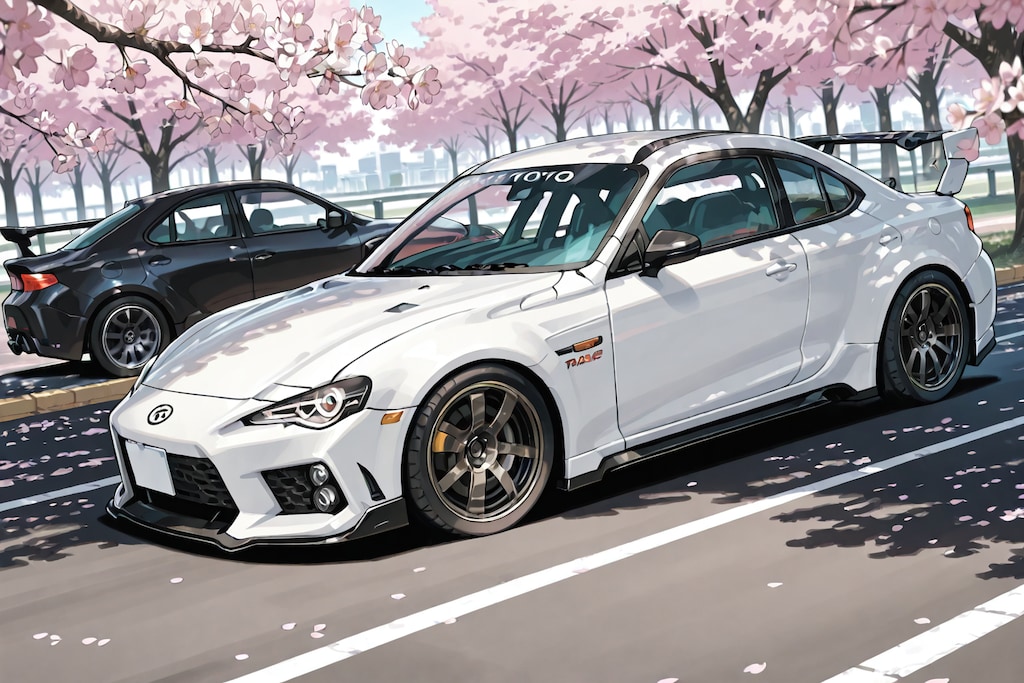 🚗桜と86