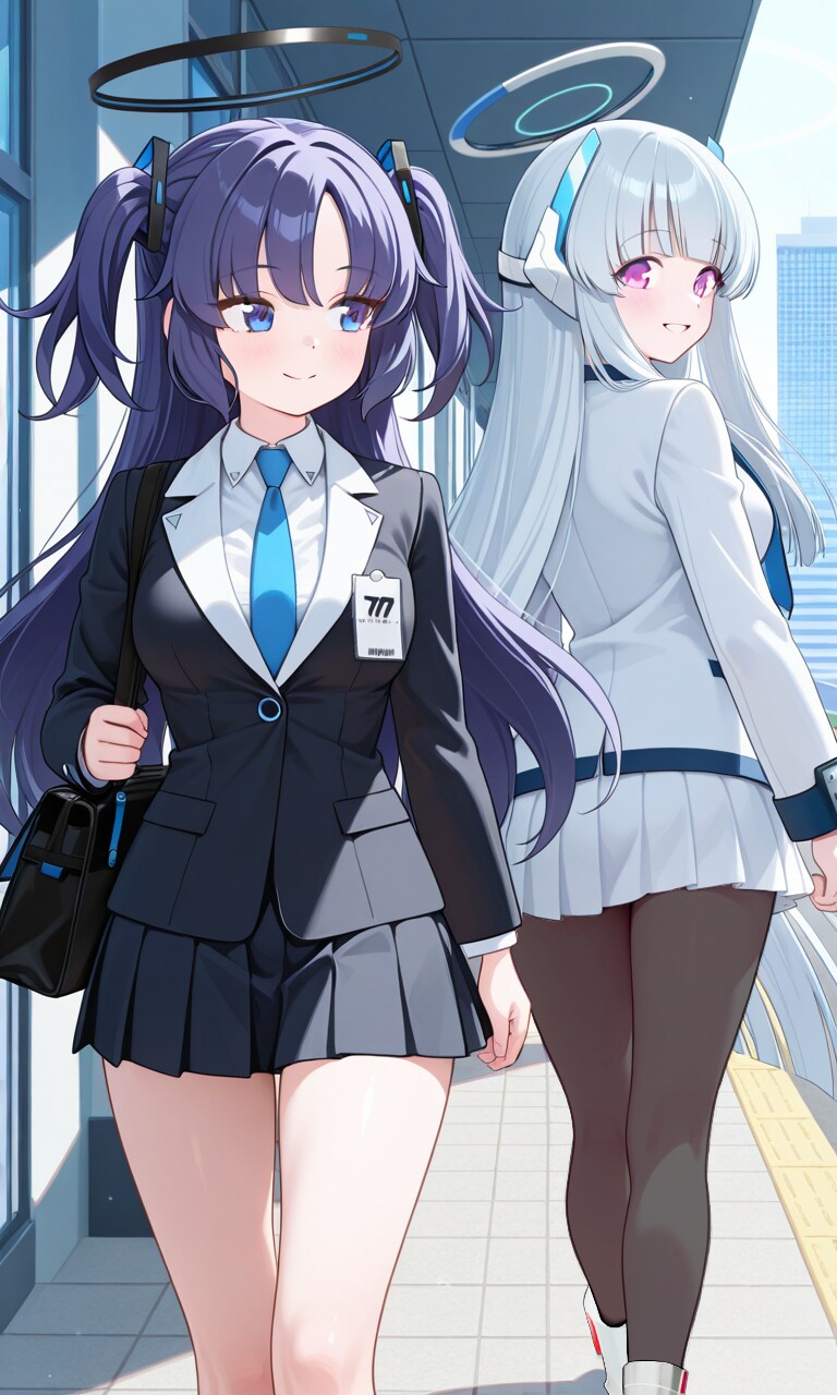 ユウカとノア　すれ違いと振り向き1 | の人気AIイラスト・グラビア