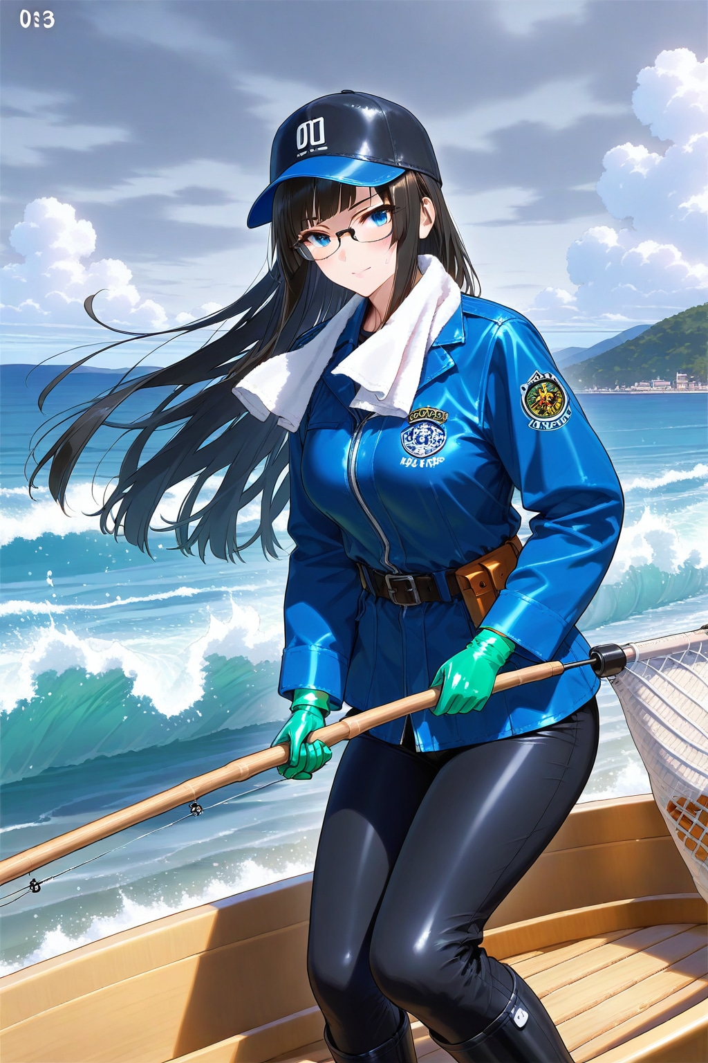 漁師のバイト中の委員長さん