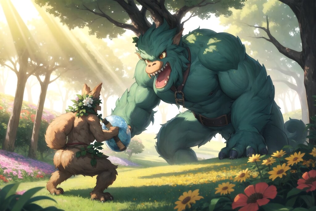 ビッグフットとドリアード