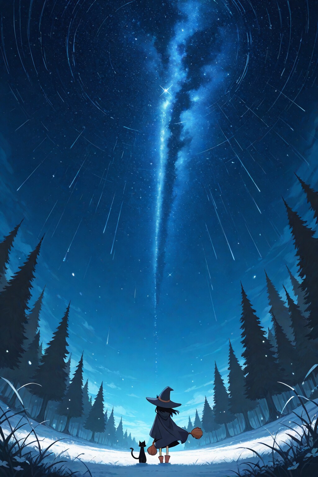 魔女と星空
