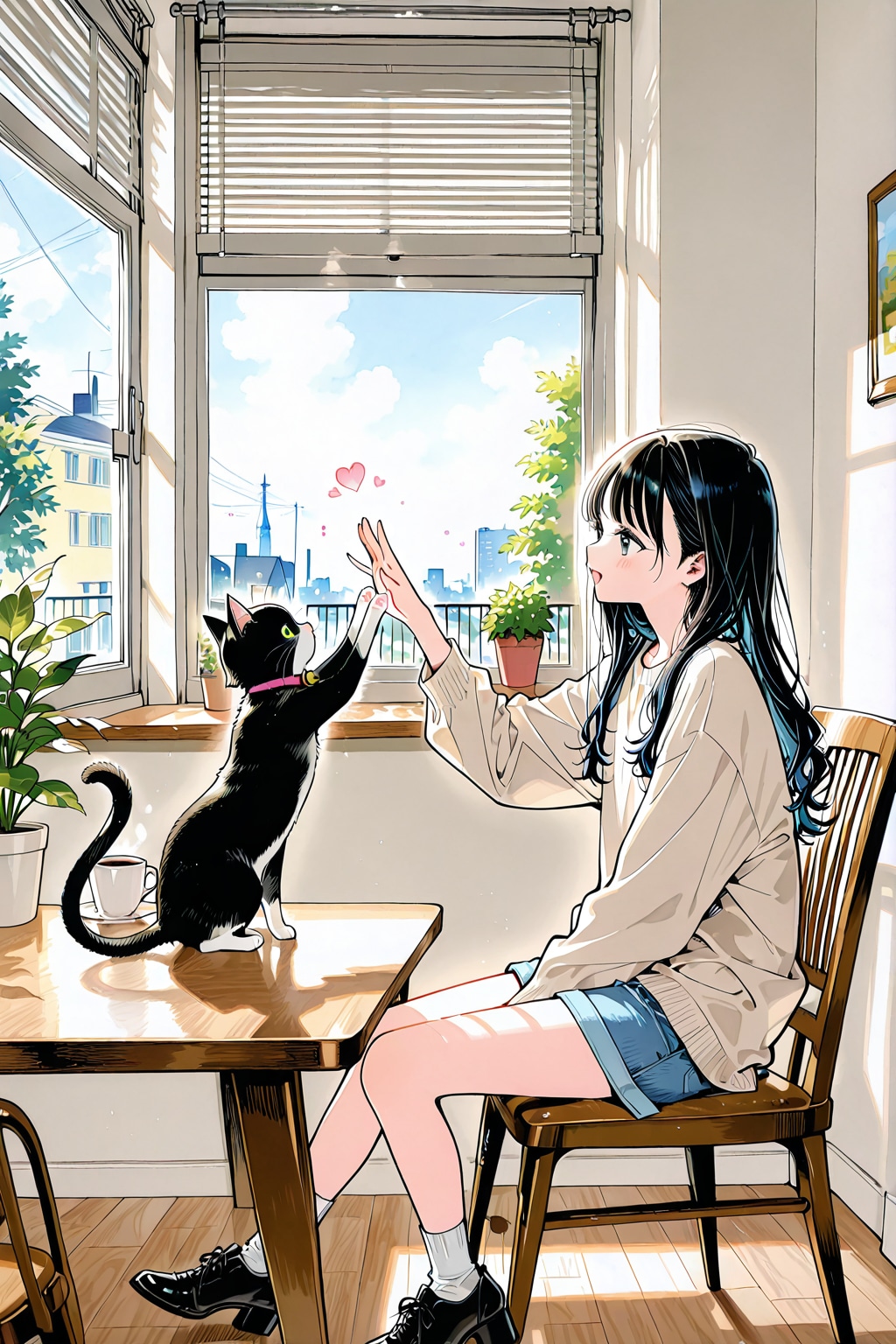 ハイタッチ(PHOENIX)(10) | の人気AIイラスト・グラビア