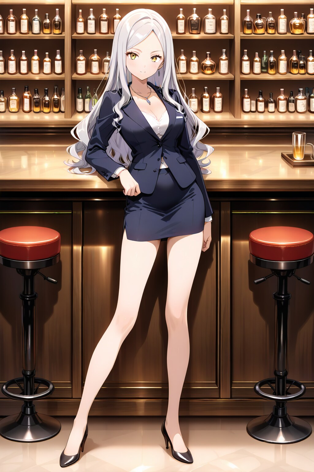 In a bar...