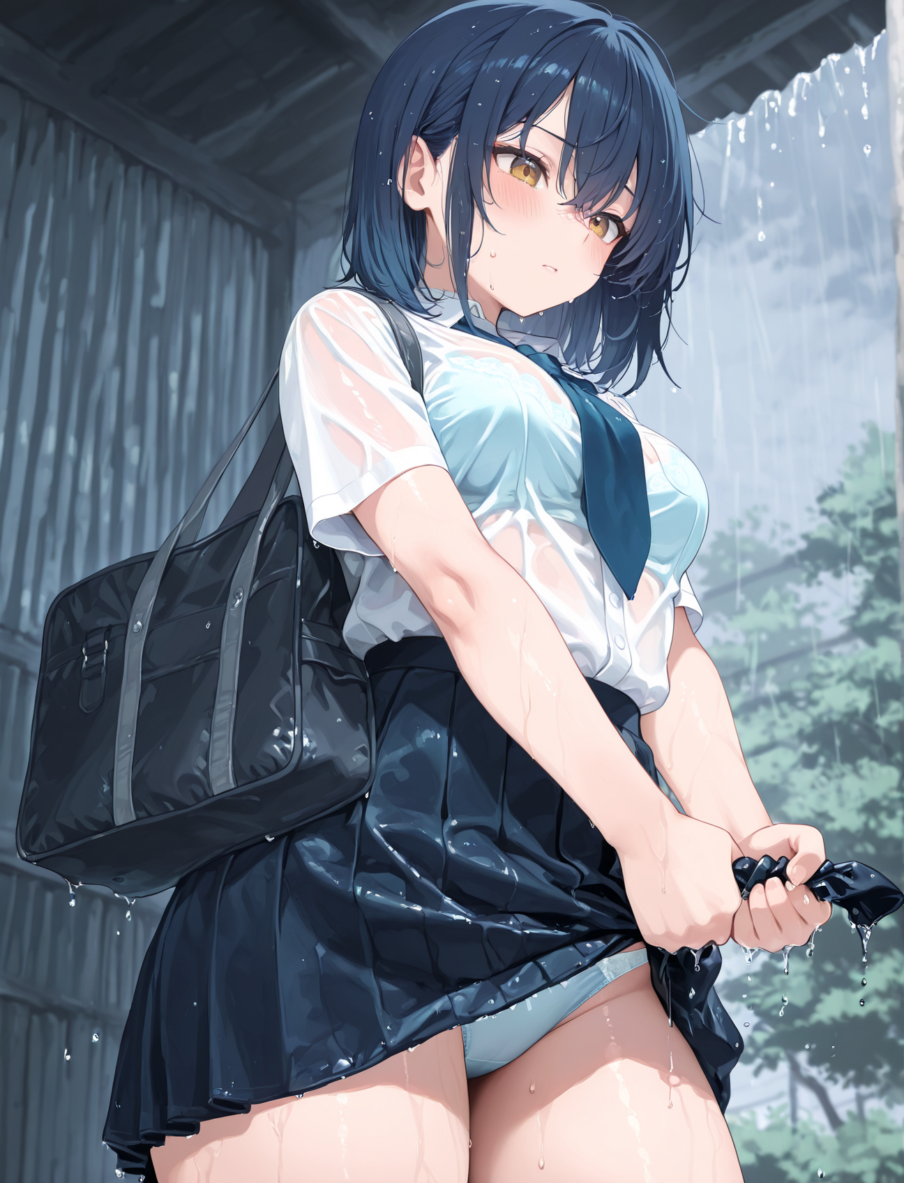 突然の大雨