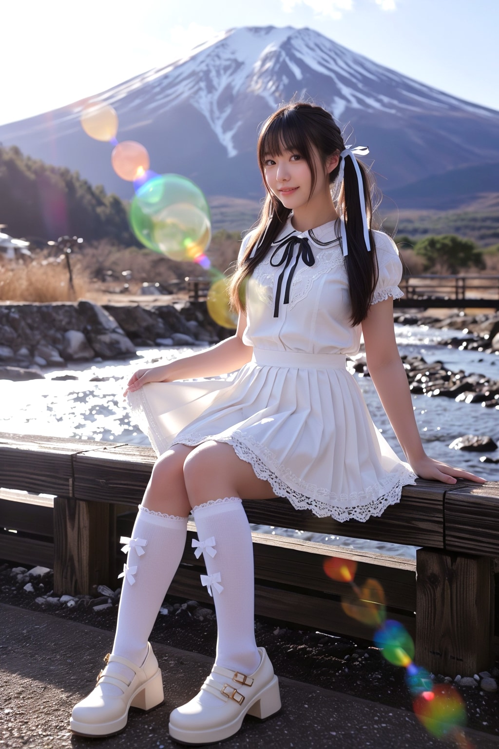 Girly Fashion at Mount Fuji