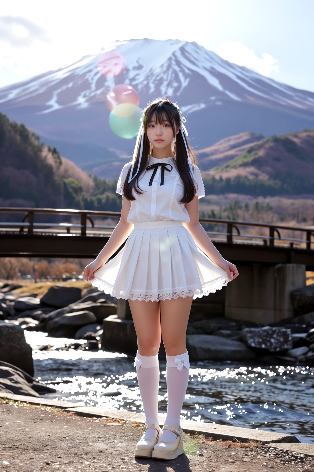 Girly Fashion at Mount Fuji