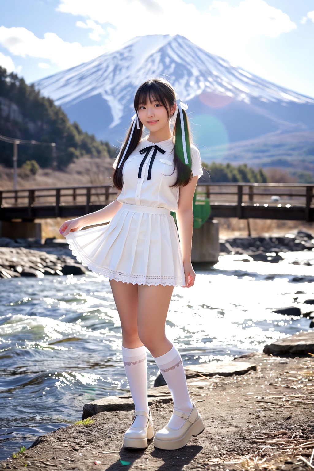Girly Fashion at Mount Fuji