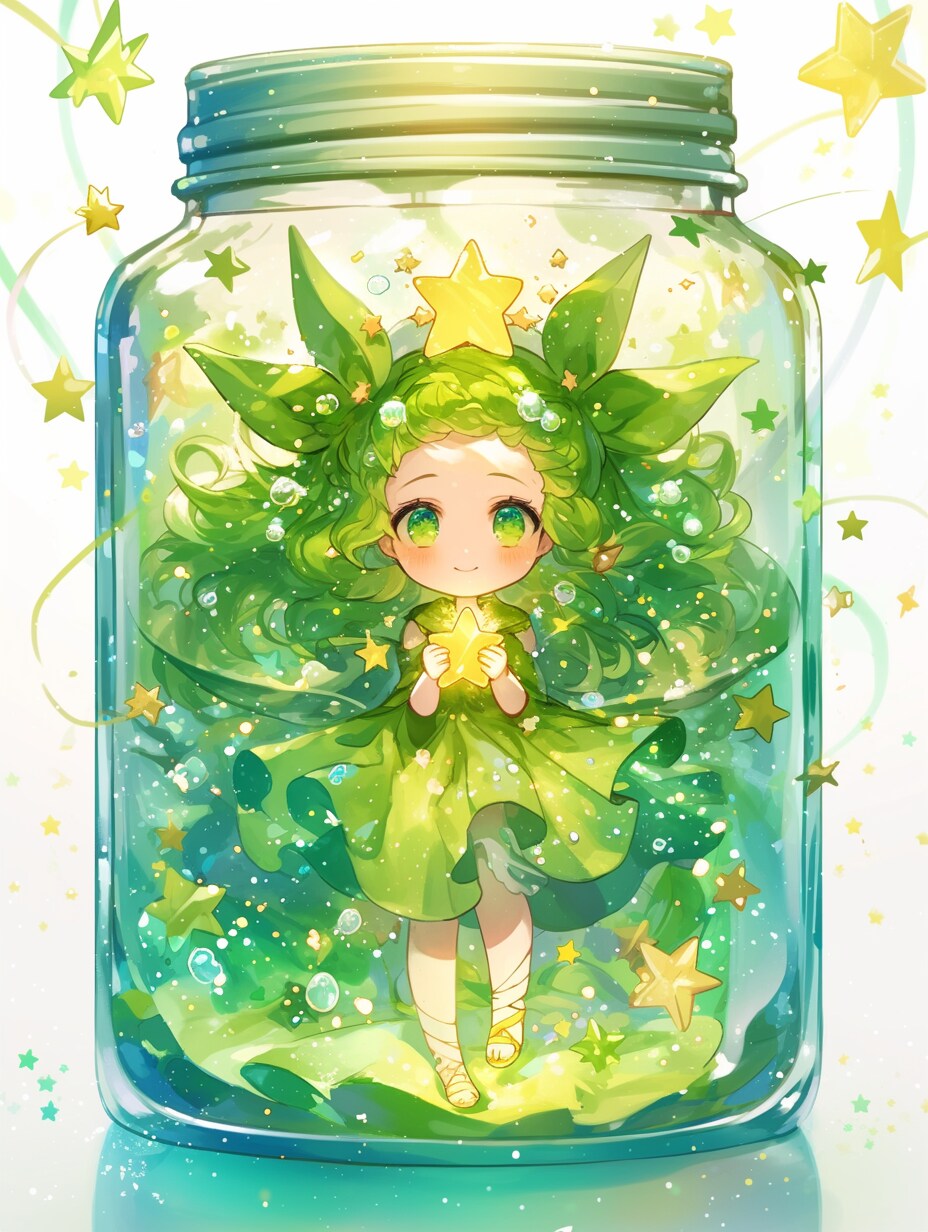 「瓶詰の少女」碧16 | の人気AIイラスト・グラビア