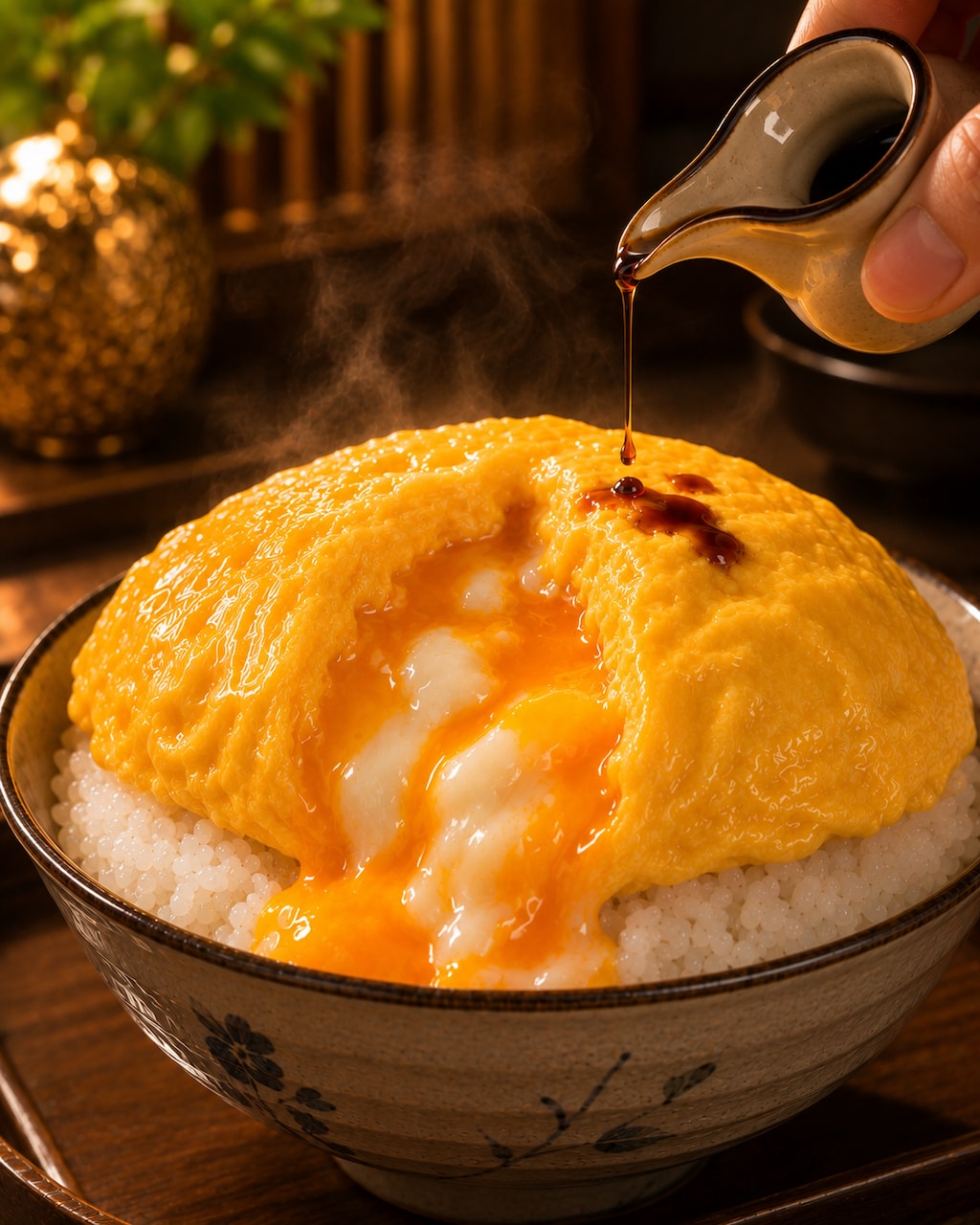 醤油で食べたくなるオムライス