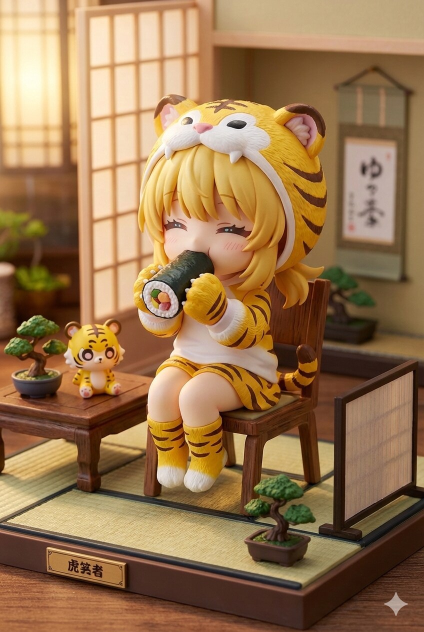 虎娘ちゃんのフィギュア