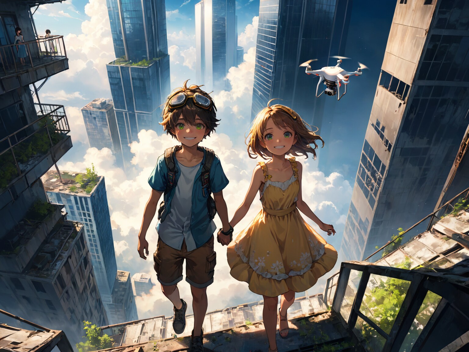 超高層建築物群の探索開始 | の人気AIイラスト・グラビア