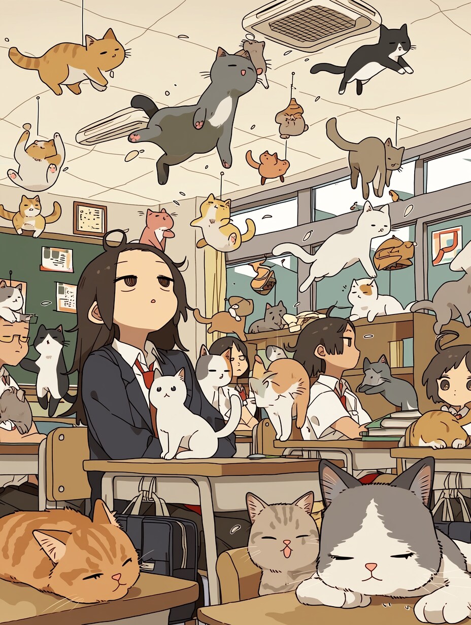 猫が溢れた日 | の人気AIイラスト・グラビア