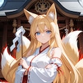 九尾の狐巫女少女 6枚目