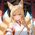 九尾の狐巫女少女 7枚目