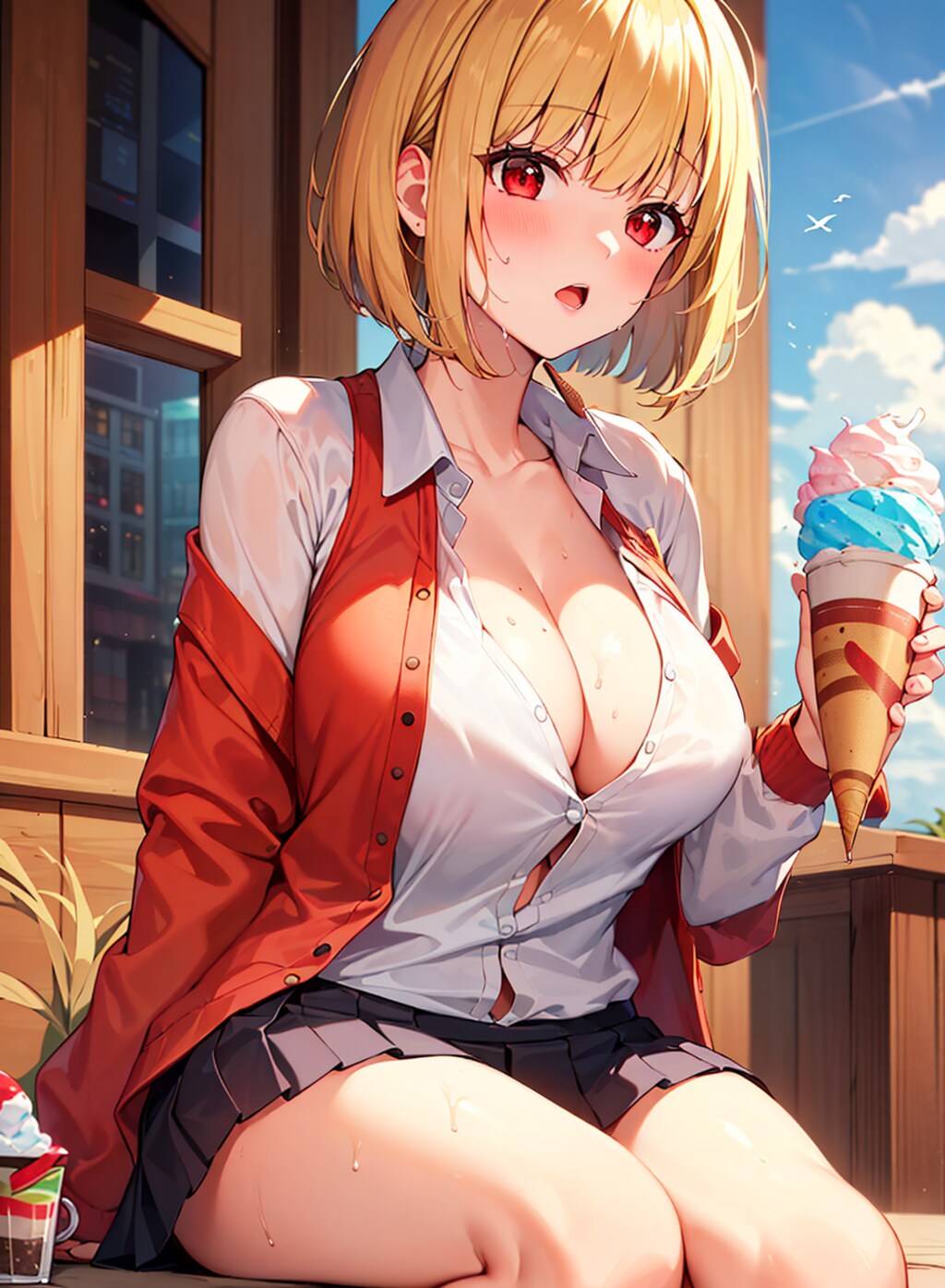 暑い日はアイスを食べよう