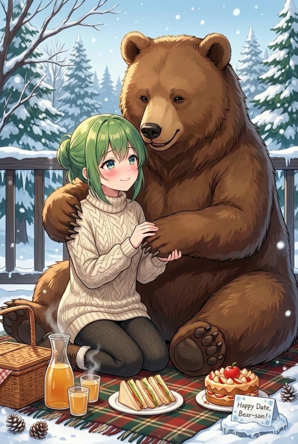 クマさんとデートする幸子