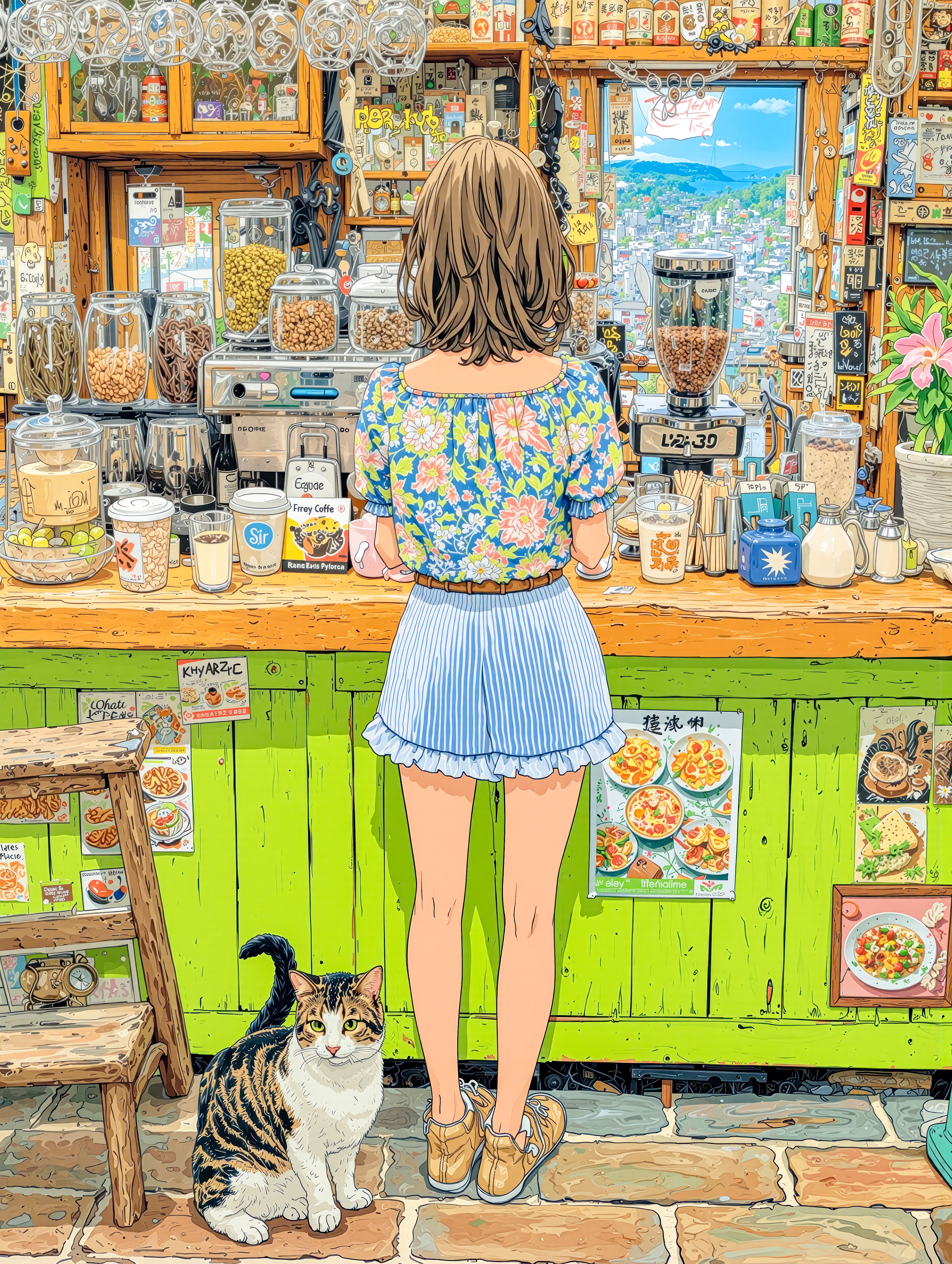 緑のキッチン