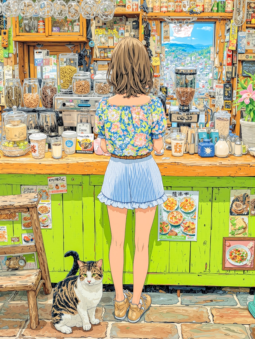 緑のキッチン