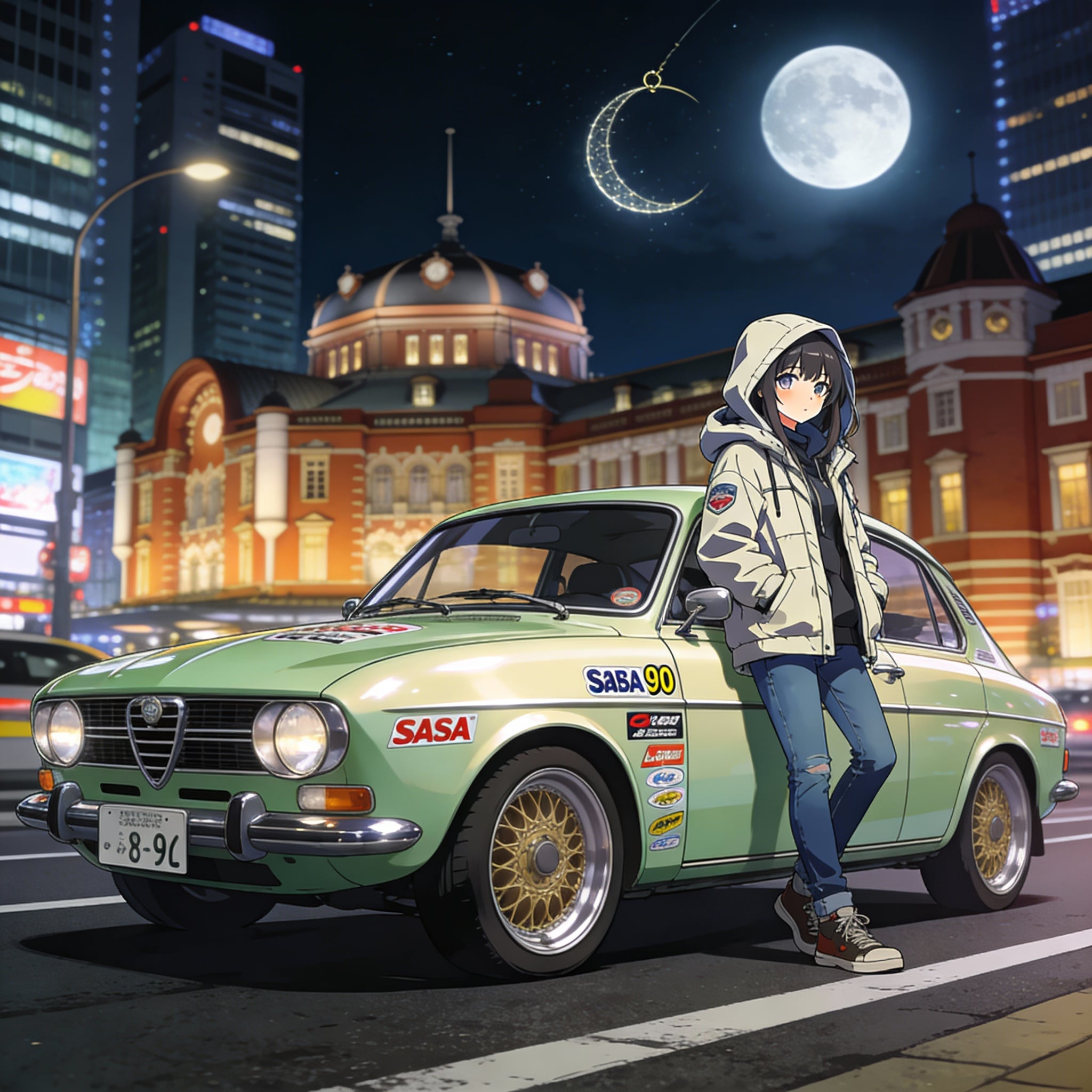 東京駅と車 | の人気AIイラスト・グラビア