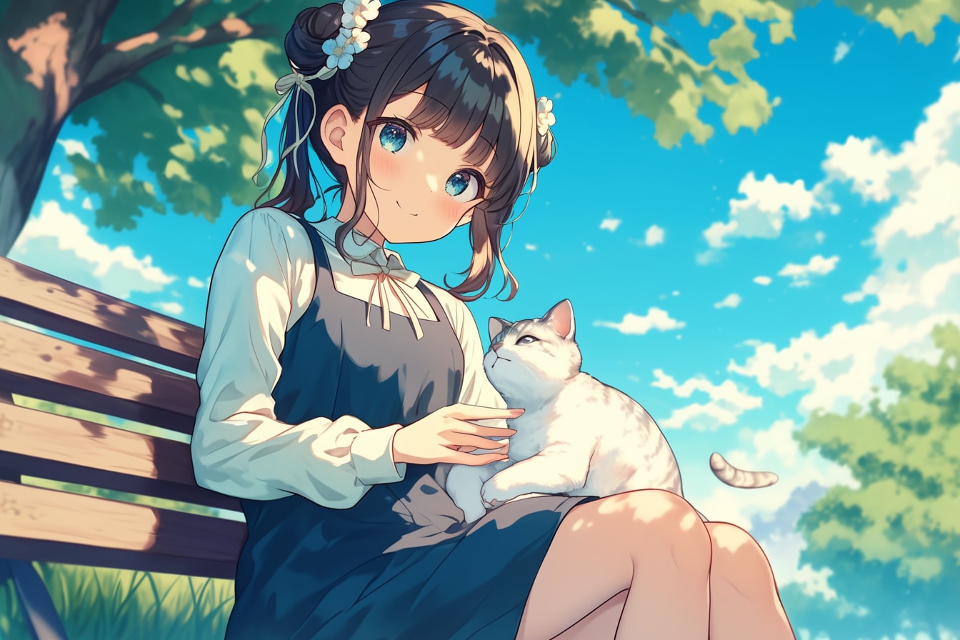 猫🐈とおだんごちゃん🍡✨201 | の人気AIイラスト・グラビア