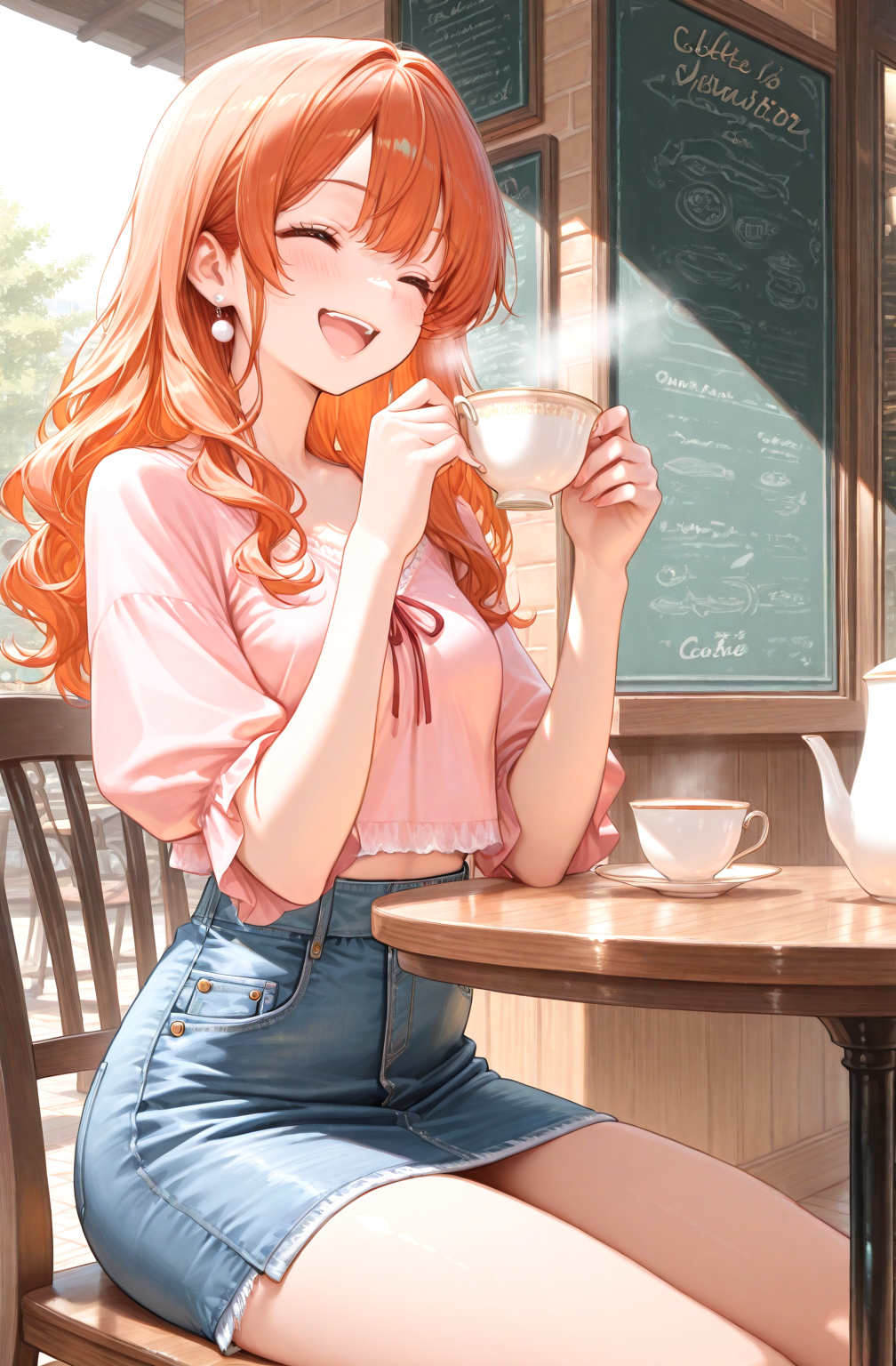 cafe | の人気AIイラスト・グラビア