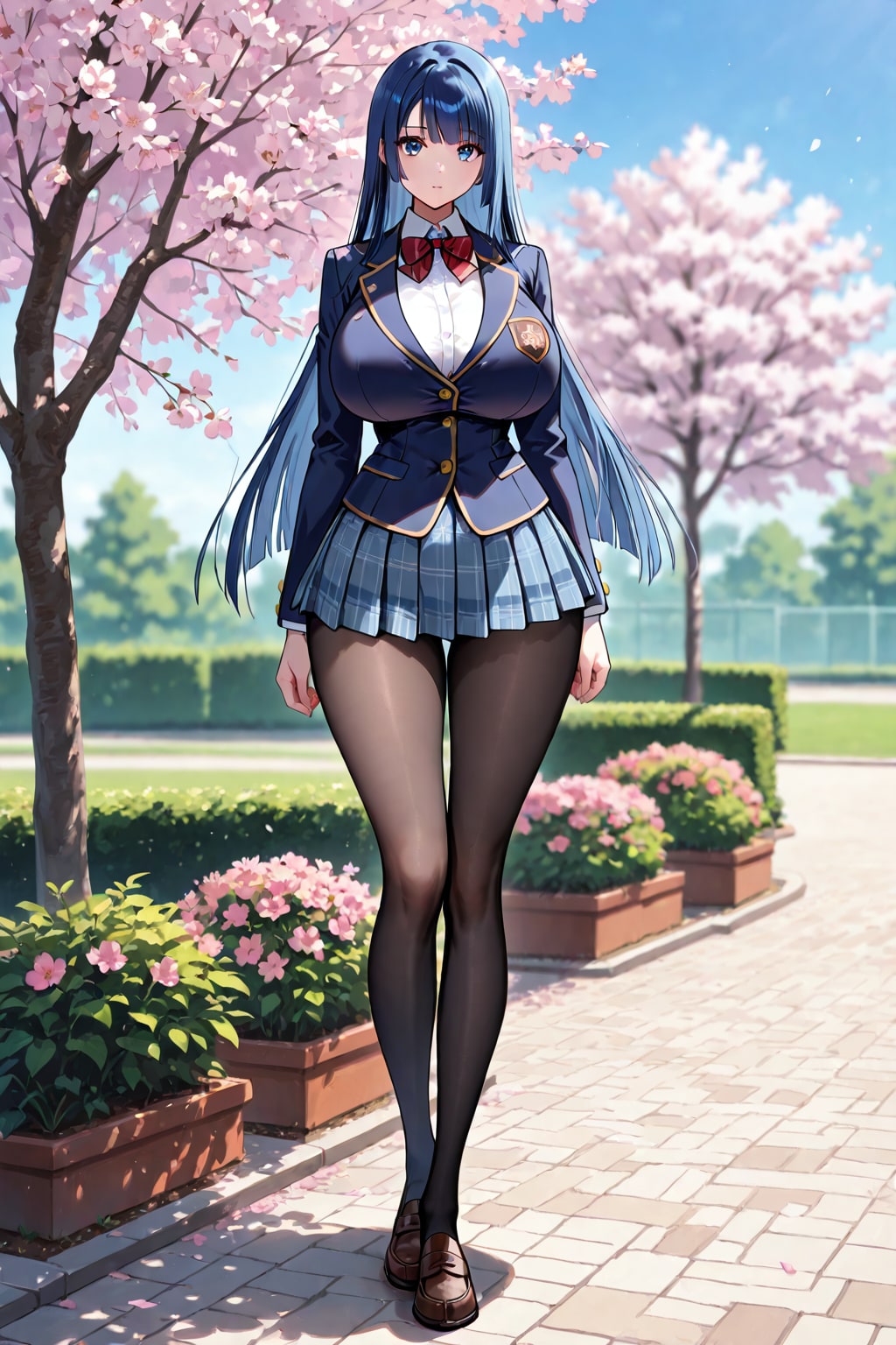 青髪学生　入学