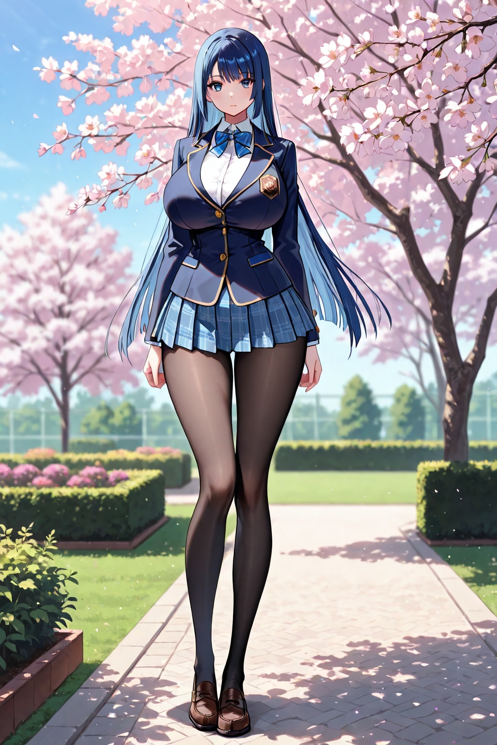 青髪学生　入学