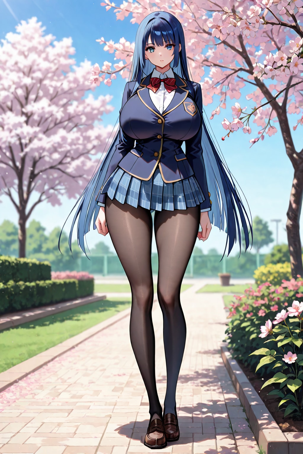 青髪学生　入学