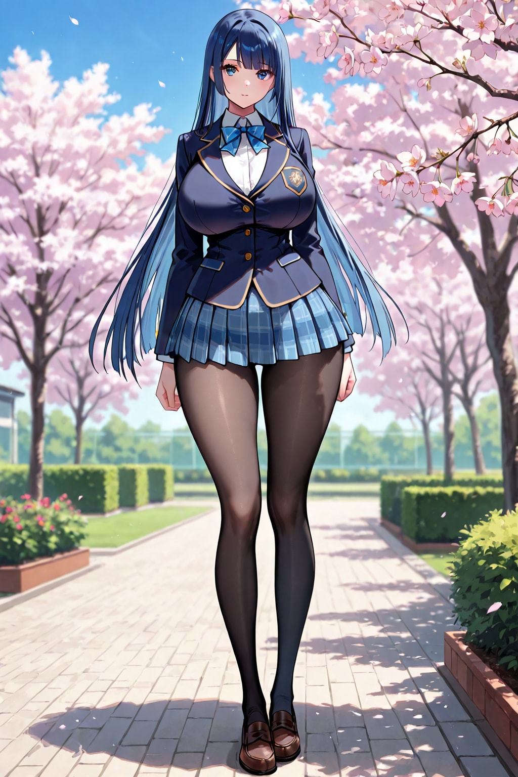 青髪学生　入学