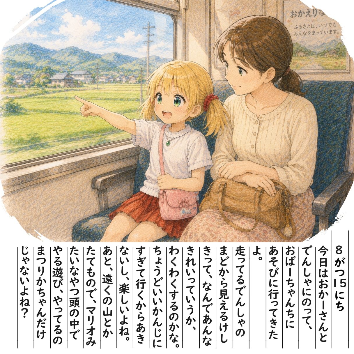 【絵日記】でんしゃでごーごー！ | の人気AIイラスト・グラビア