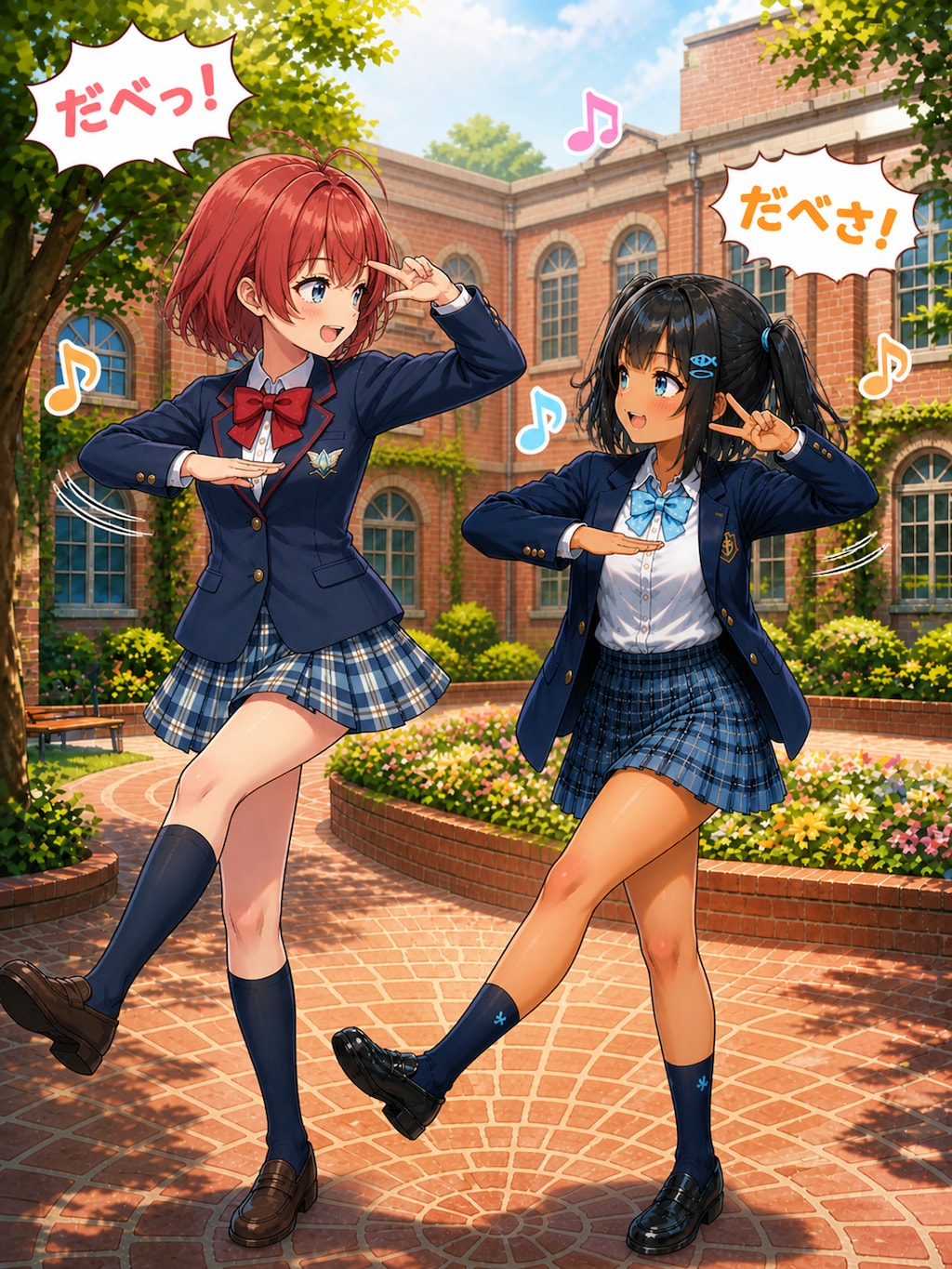 だべだべダンスに混ざるこなつ