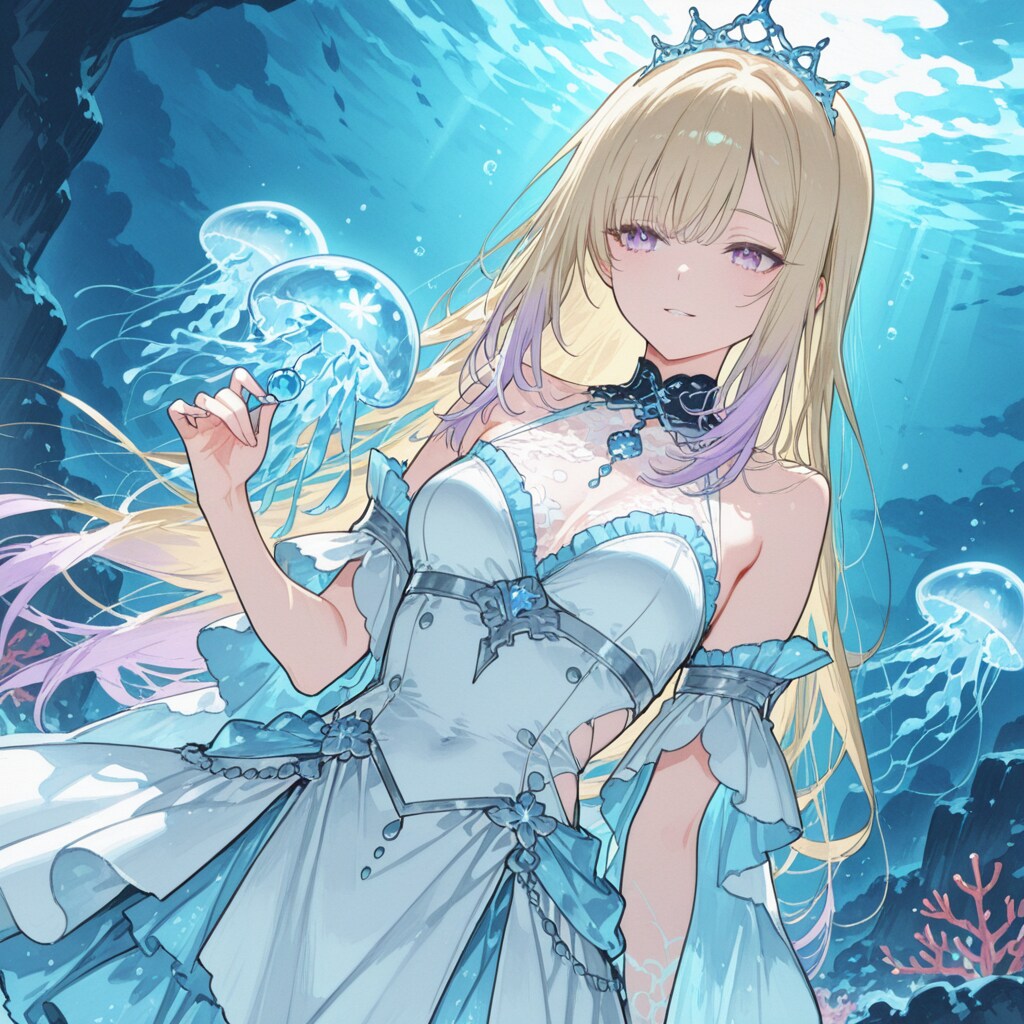 クラゲのお姫様 | の人気AIイラスト・グラビア