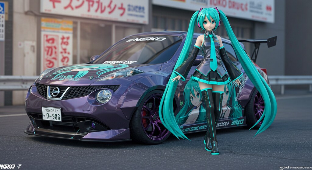 初音ミクと日産ジューク