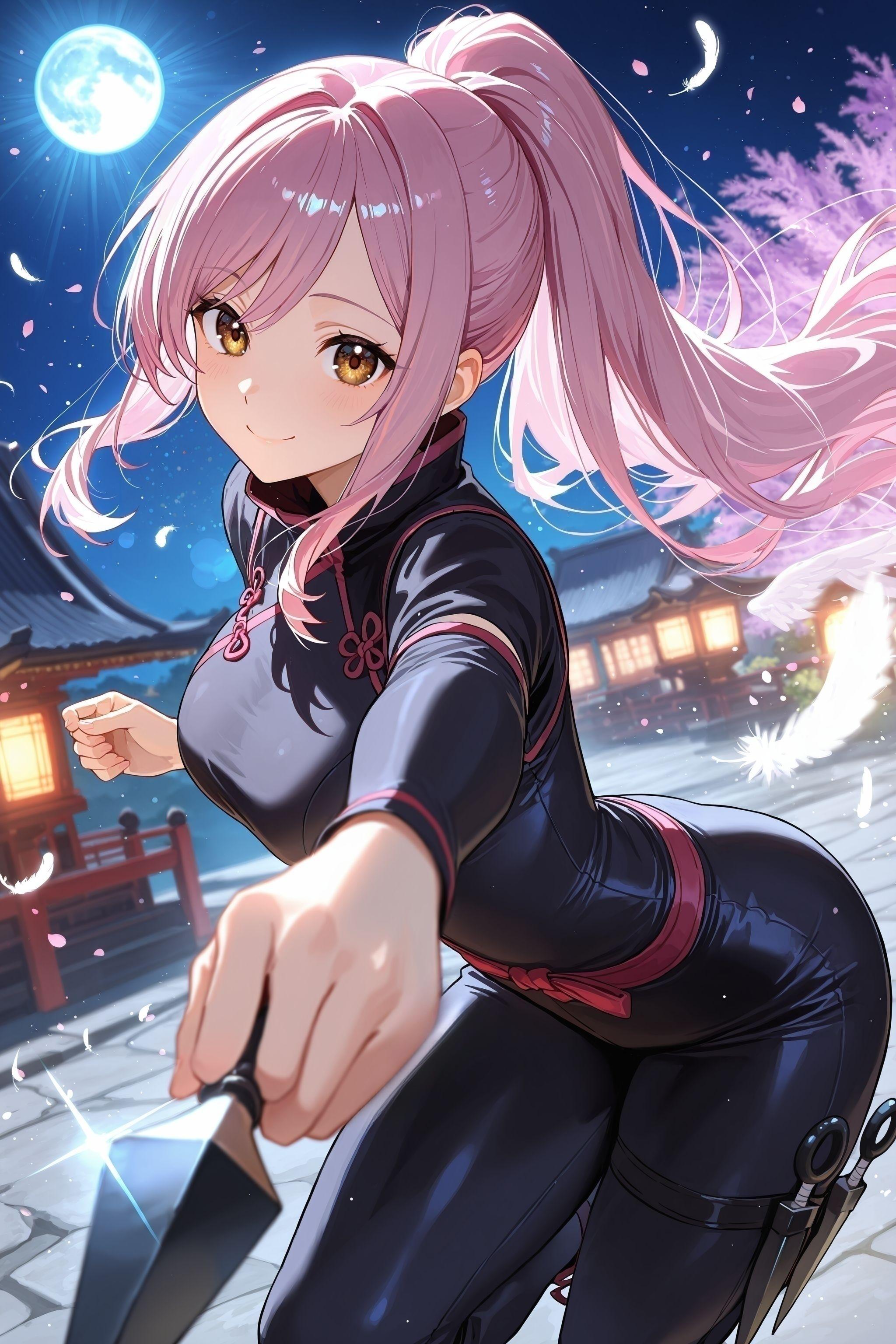 異世界の女忍者さん（桜さん） | の人気AIイラスト・グラビア