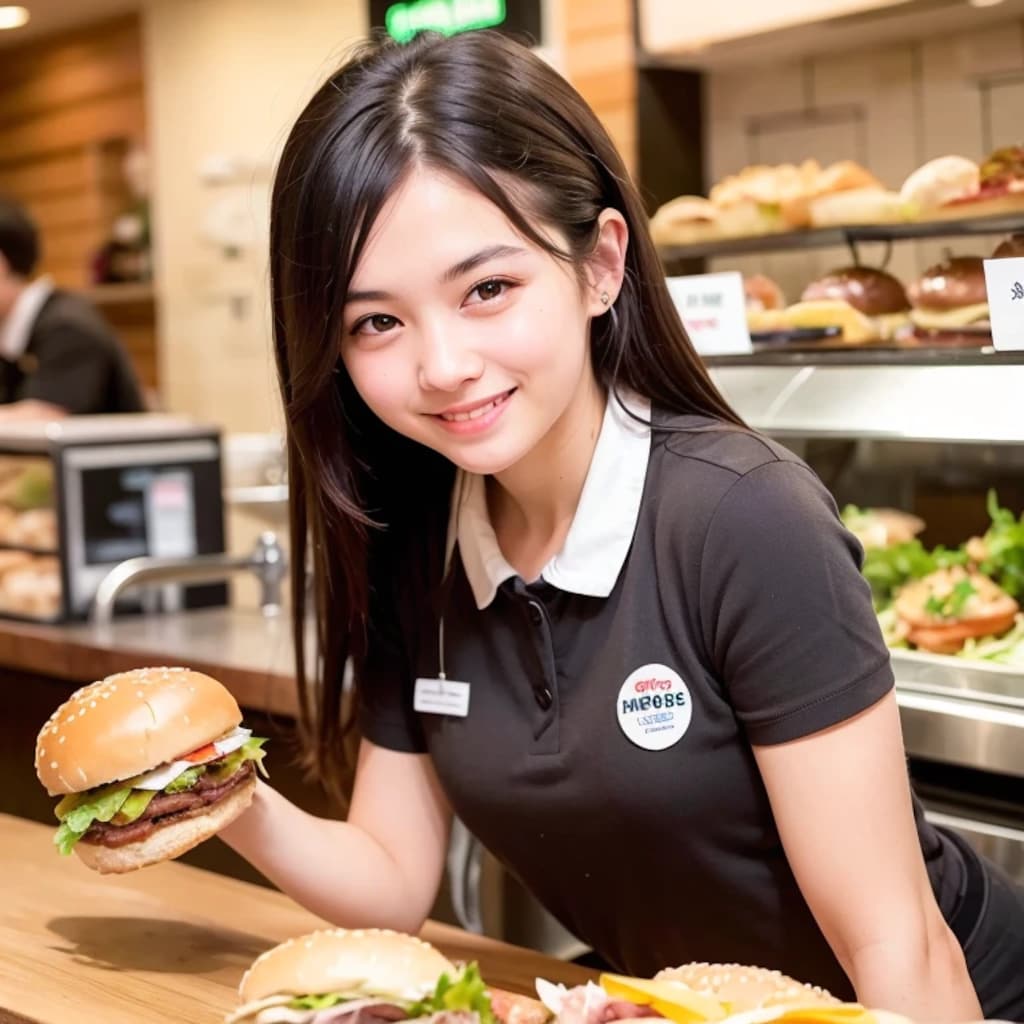 黒髪ロングでクルーの美女９３