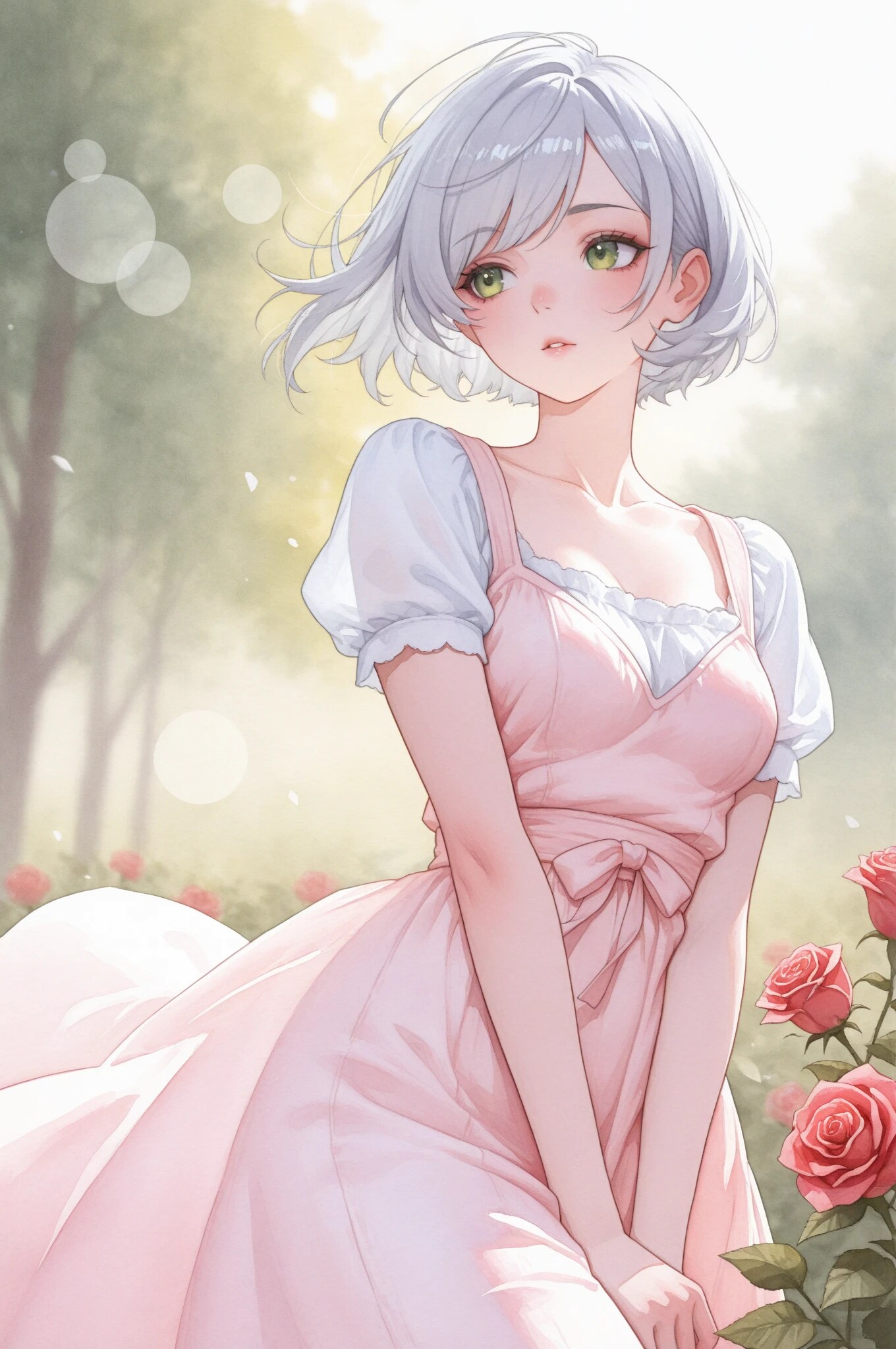 薔薇の園 | の人気AIイラスト・グラビア